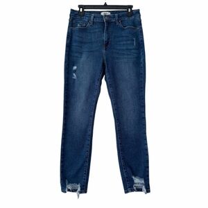 Just Black Denim Distressed Skinny Jeans Size 30